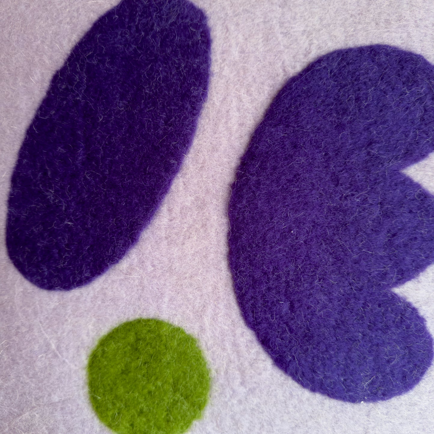 Schilderij van wol - Flowers 1